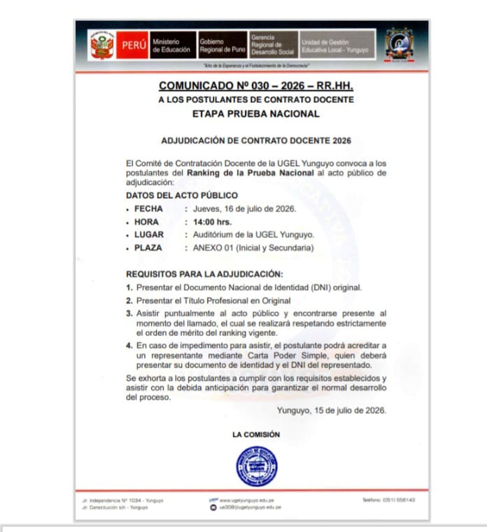 Imagen Comunicado